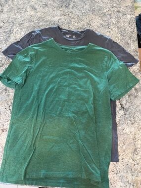 T shirt bundle- Green & Navy Short Sleeve Crew Neck T-Shirts
